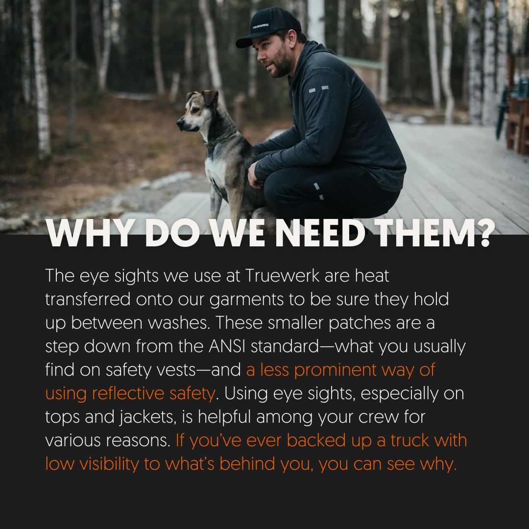 Truewerk's tweet photo. Bet you didn't know this about our eye sights. ๐ What are those reflective patches on our clothes, and how are they helpful? Find out in this week's #TransparencyTuesdays.
https://t.co/tstmryVCxh
#truewerk #workwear https://t.co/dJEwNQgRe9