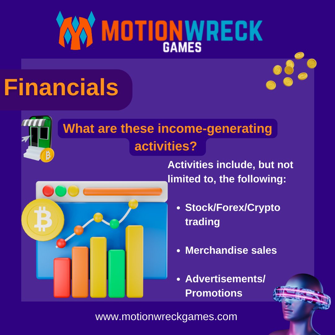 Checkout our Income-generating activities. 

#MWG #motionwreckgames #Bitcoin      #P2EGame #gaming #eSports #NFTCommunity #Streetball #dogecoin #memecoin 
#XRPLedger #XRP #XRPCommunity #XRPUSD #RippleProject #Ripple #ELONMUSK #FTT