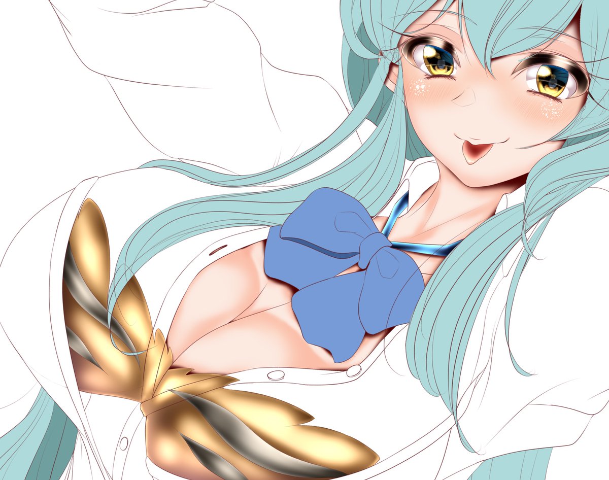 昨日からの進捗このビキニ9割隠れちゃうんだぜ😇🔫
1時間強やりましたが明日も出勤なので今日はここまで
あと二日頑張れば深海映画じゃ
今宵も素敵な夜を🌃🌛💤 月食貴重な経験でした 