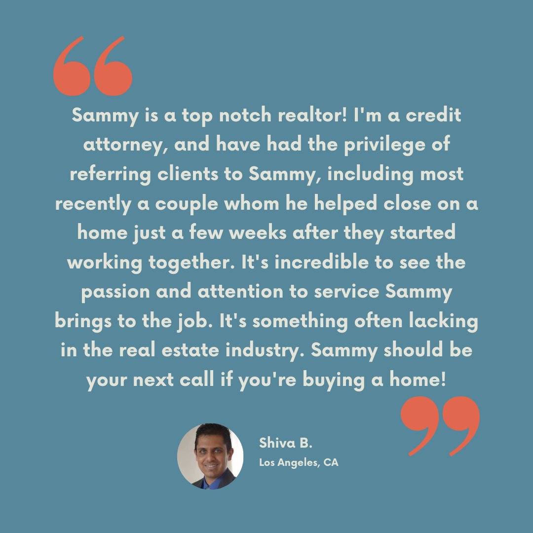 lyonideas's tweet photo. Thanks for the ⭐⭐⭐⭐⭐ review @sgbass83! I loved helping your clients become homeowners.

Sammy Lyon
REALTOR®️
DRE #02113227
https://t.co/Vc6WbgZmcF

#buyahouseinLA #realestate #realtor #realtorsofinstagram #homebuying #equity #losangeles #losangelesrealestate #realestateagent https://t.co/YkqEsDLthS