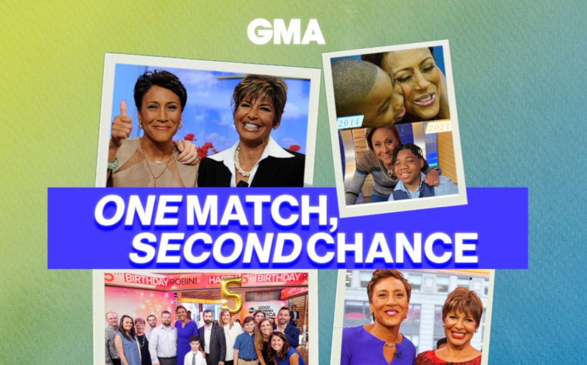 nmdp_org's tweet photo. Did you know at least 26,812 people have been added to the #BeTheMatch Registry and 140 people have gone on to receive a life-saving bone marrow donation thanks to @RobinRoberts and @GMA's continuous support of our life-saving mission? 💚 https://t.co/qVX7QGhwEV

#GMASwabToSave https://t.co/p4Vc7UYXAV