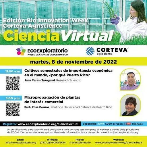 CCCEur's tweet photo. FYI/Por info: @ECOEXPLORATORIO 'Cultivos Semestrales de Importancia Económica en el Mundo, ¿Por qué Puerto Rico?' https://t.co/8n6fTsoQWb #Caribe #PuertoRico #EcoExploratorio #Corteva #Innovacion #Agriscience #BigInnovationWeek #Cultivos #Semestrales #Economia https://t.co/BJM7e2HSlA