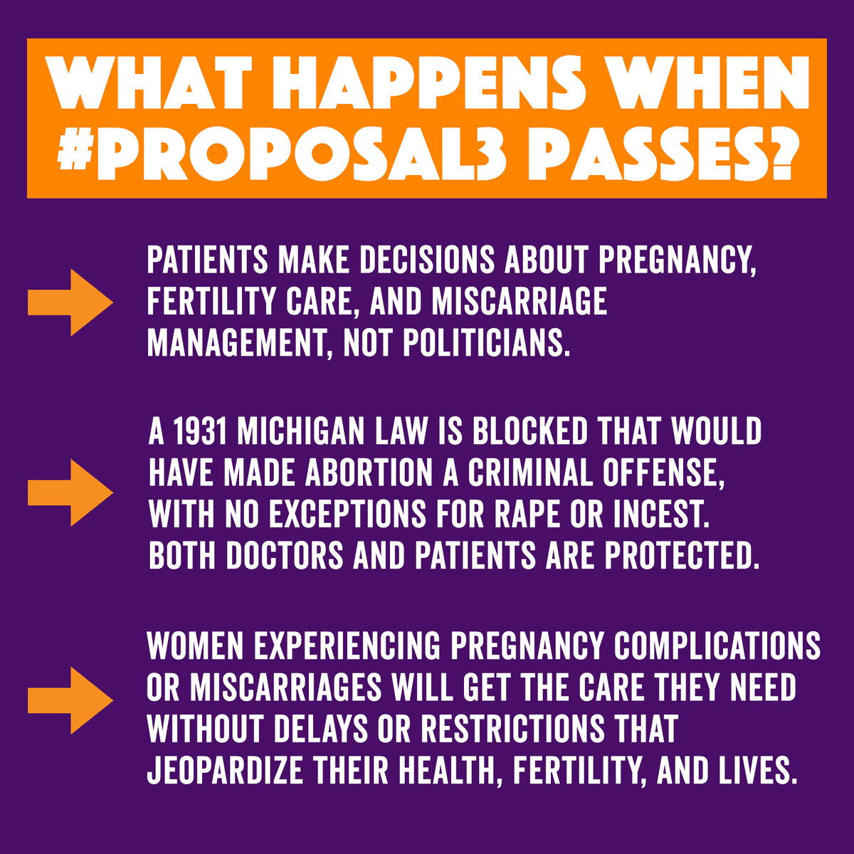 mireprofreedom's tweet photo. Reproductive healthcare is the clear choice. Vote #YesOn3 Nov. 8th. #ReproductiveFreedom #Proposal3 #TurnYourBallotOver https://t.co/4hbBl4ZgAg