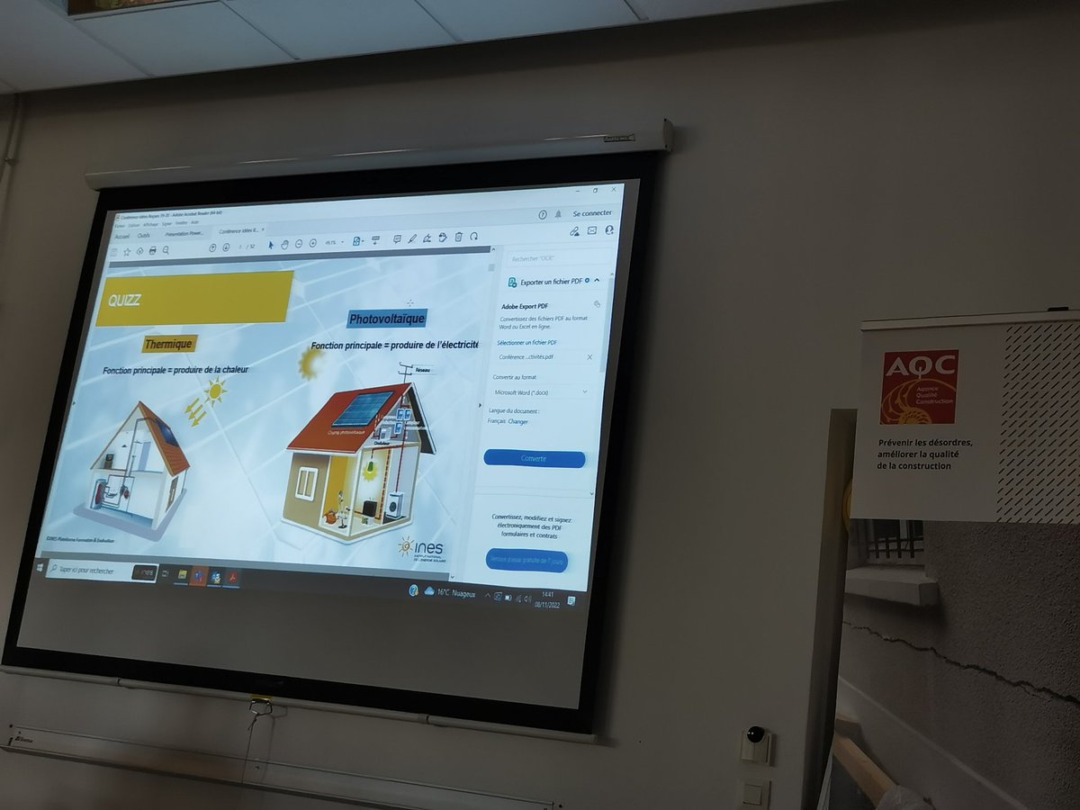 AQC_Lyon's tweet photo. Visite de @ines_solaire et de #certisolis pour pousuivre les échanges et faire découvrir les formations. https://t.co/Db2bgJilwT