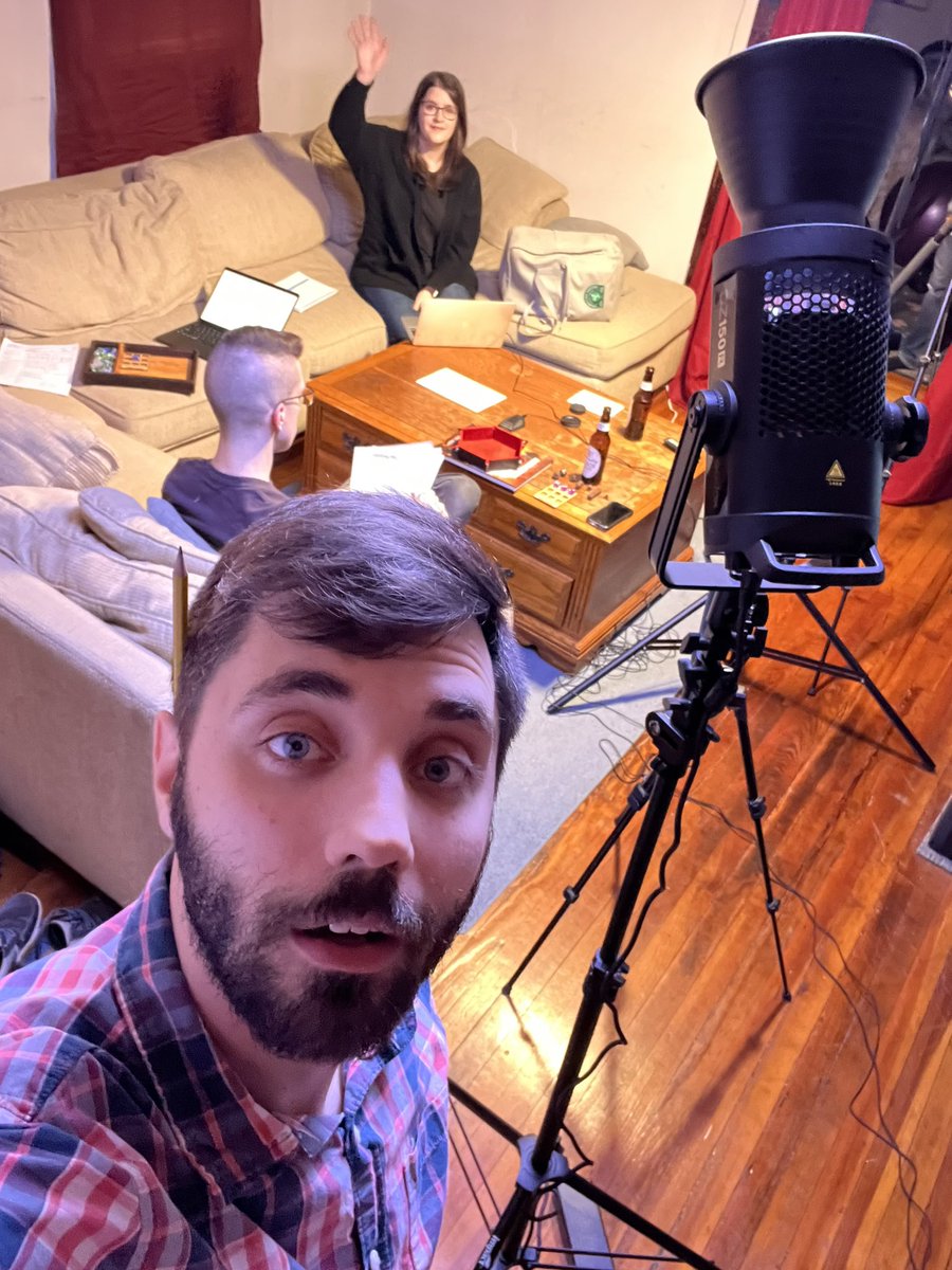 fetaMac's tweet photo. We’ve been quietly getting ready for our first episode which we’re filming next week 🎲🛡️🔜 https://t.co/YMHSKyfPly