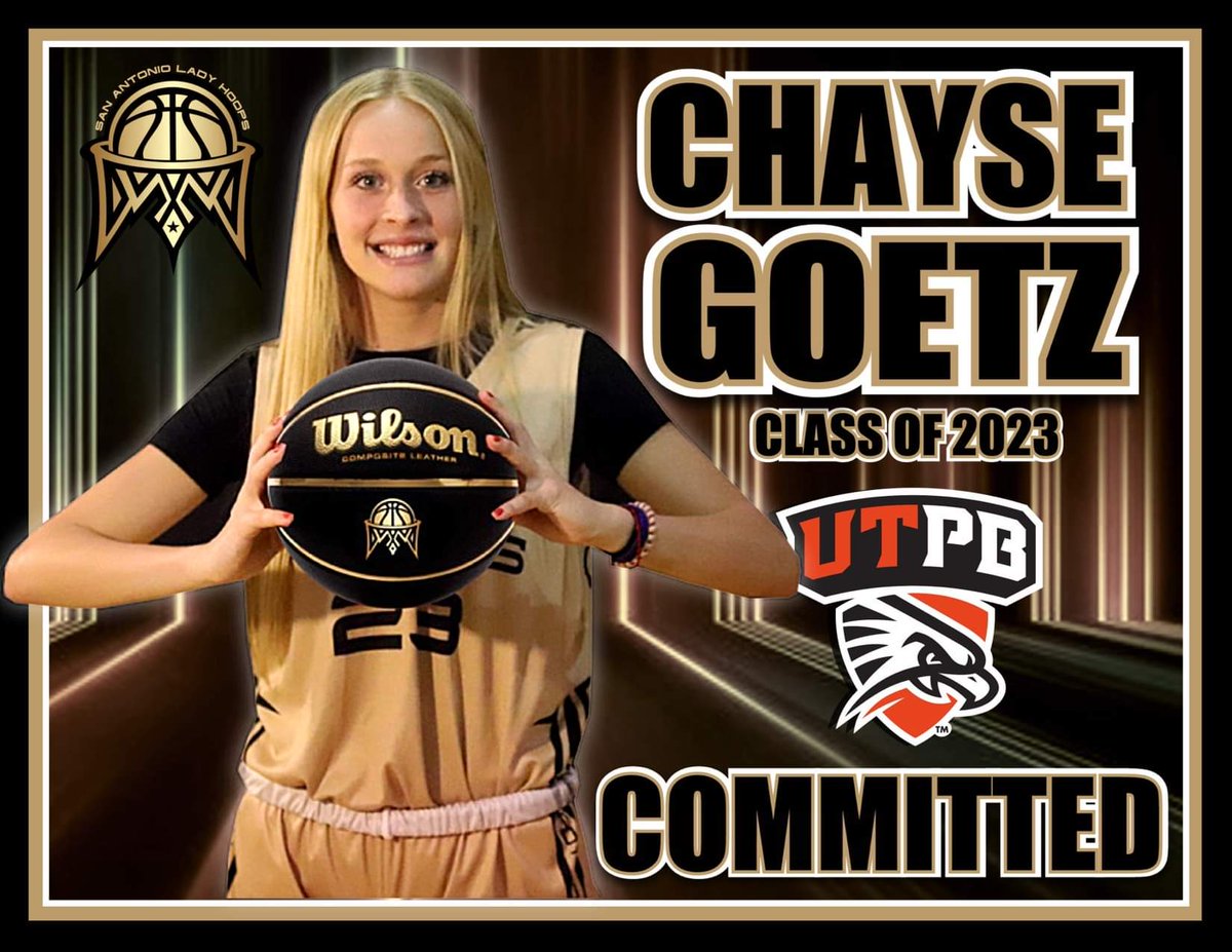 SALadyHoops's tweet photo. After an emotional summer &amp; major adversity,congrats to @chaysegoetz23 for committing to further her education while continuing to play the game she LOVES. Love MY Chayse

@coachgoetz @Emerybball @CanyonCougarBB @UTPB_WBB @Coach_Rae @CoachTorres_1 
@skyestephens333 @abbysmith150 https://t.co/6E8VJr0FML