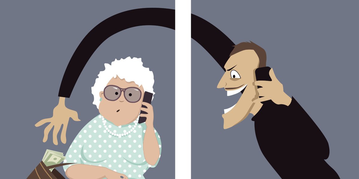 rcmpgrcpolice's tweet photo. Everyone is a potential target of deceptive telemarketing. During National Seniors' Safety Week, read more about these 5 red flags to avoid becoming a victim in our #RCMPGazette story. https://t.co/CM3joZ44aq https://t.co/TYDqjGBBaJ