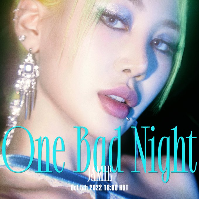 NOTjamiestaff's tweet photo. 𝐉𝐀𝐌𝐈𝐄 𝐄𝐏 【𝐎𝐧𝐞 𝐁𝐚𝐝 𝐍𝐢𝐠𝐡𝐭】 ✧ Image Teaser Ⅰ

➼ 𝐃𝐞𝐜 𝟓𝐭𝐡 𝟐𝟎𝟐𝟐 𝟏𝟖:𝟎𝟎 (𝐊𝐒𝐓)

#JAMIE #제이미 #OneBadNight https://t.co/H2mj0Q3VHC