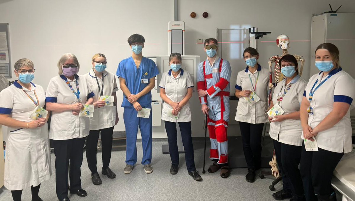 UHNM_NHS's tweet photo. Today is #worldradiographyday which is the anniversary of when x-rays were discovered by Wilhem Roentgen
We would like to take this day to recognise all the hard work that radiographers do at UHNM and the service they provide.  🩻 https://t.co/rO3orKRZe9
