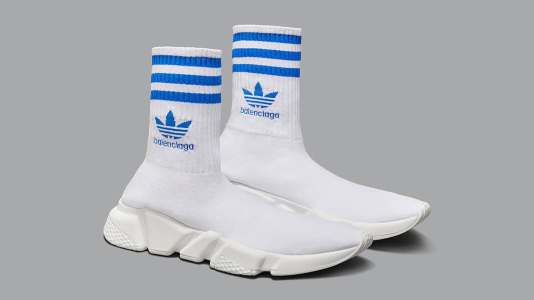 NoxFeet's tweet photo. Another NEW Adidas x Belenciaga Sneaker (Speed) in both White and blue &amp; Black 💙🤍🖤

Socks and Sneaker 2 in 1 😮
Realise Date: 15/11 9am BTS https://t.co/UAPhVdZbhu