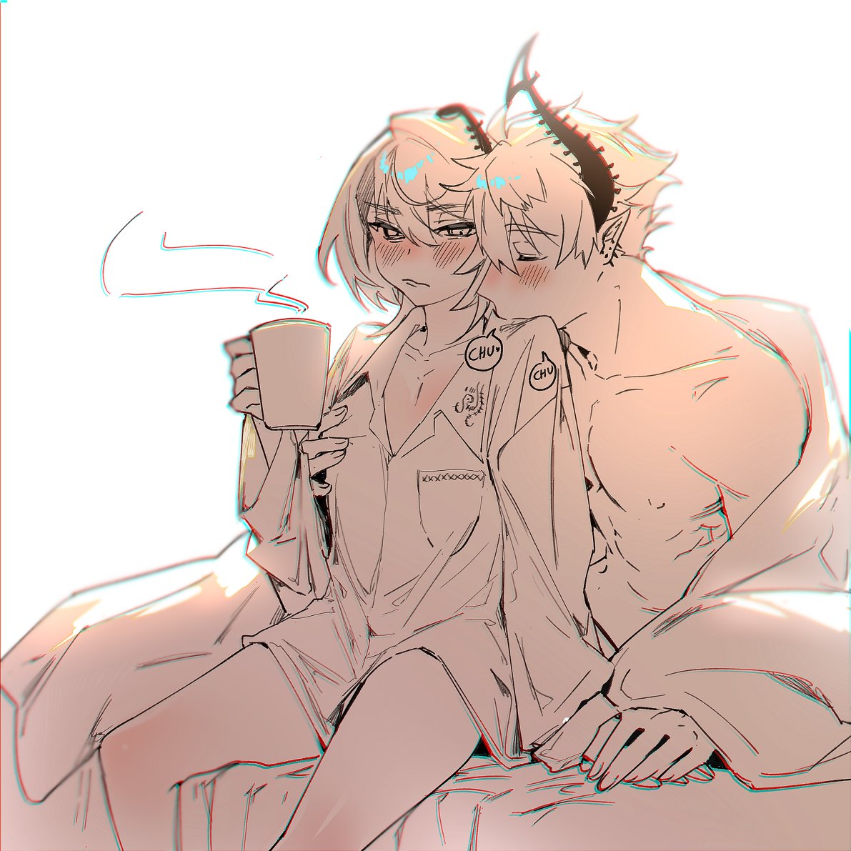 byngpn1's tweet photo. 😈🤟 NSFW(??)
蠻早之前的塗鴉   一直沒時間完成它反正先發 https://t.co/WRaLoeZcke