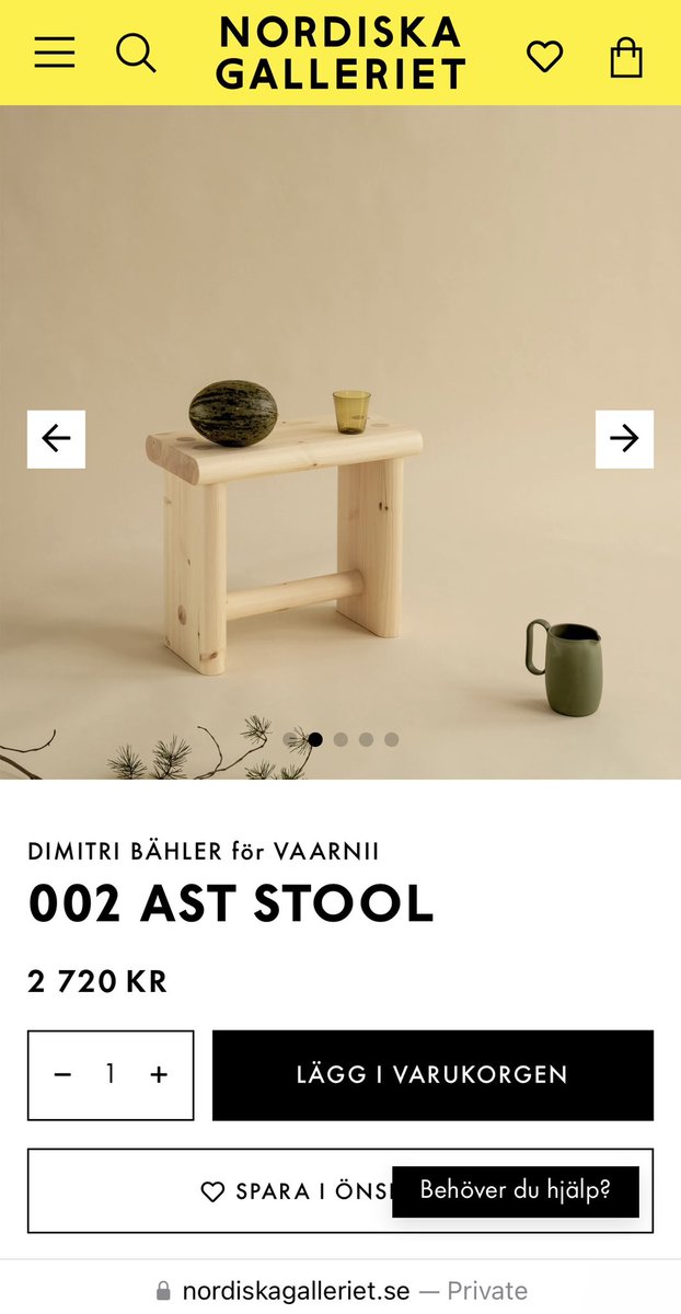 Just looked back at the recent tweet about narrow stools &amp; realised that w/o more information, one cld easily mistake the whole purpose of the article - &amp; not least the photo - as being abt the ergonomics of, well, narrow stools…
(~ €251😦)