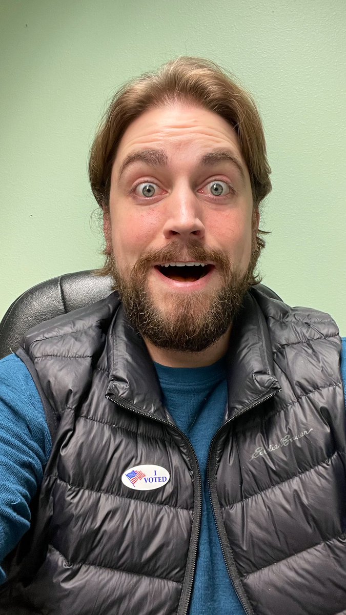 DJPede's tweet photo. Did the thing where I voted for actual leadership in SD this morning. LET’S GO @RepJamieSmith!!! https://t.co/G4jFke3Wib