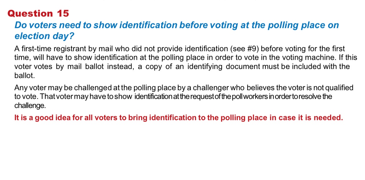katiedjennings's tweet photo. Why was my polling place in Jersey City asking everyone for ID upon arrival? Only some first time voters who register by mail need to show ID in New Jersey, which is what I told the poll workers @JrMal @NJ_Votes @ACLUNJ @NJGov #ElectionDay https://t.co/Gl2tzcKCnu