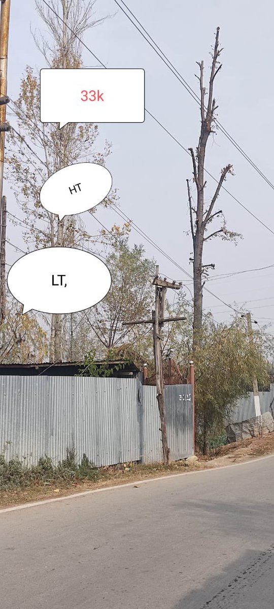 fida4y's tweet photo. @beerwah_kpdcl please shift either LT or HT at Zandwan colony Kandoora. Today morning, HT fell on LT and households of Zandwan Colony suffered loss of electrical appliances. Who was to be blamed if there would have been loss of life ( Allah Forbidden). @DC_Budgam @KPDCLOfficial https://t.co/loT2UOO8kU