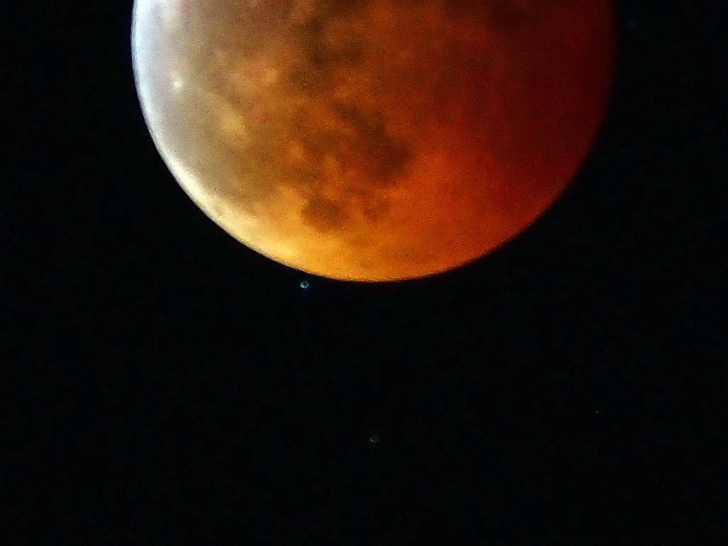 watereyes999's tweet photo. 昨日の皆既月食見ました?
天王星食も同時に442年ぶりに見れるというので写真撮ってみました。٩( ᐛ )و
#皆既月食 #天王星食 #totaleclipseofthemoon #天体ショー #eclipse #星 #月 https://t.co/sgzNM7ID1t