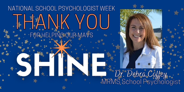 MarvinRidgeMSNC's tweet photo. It's National School Psychologist Week we are so thankful for ours, Dr. Debra Coffey! She's always bustling around with papers in hand, and she ALWAYS has a smile on her face. Thanks for helping our students SHINE!
#schoolpsychologistweek
#TeamMRMS
@aghoulihan
@ucpsnc https://t.co/q18sxQPQPI