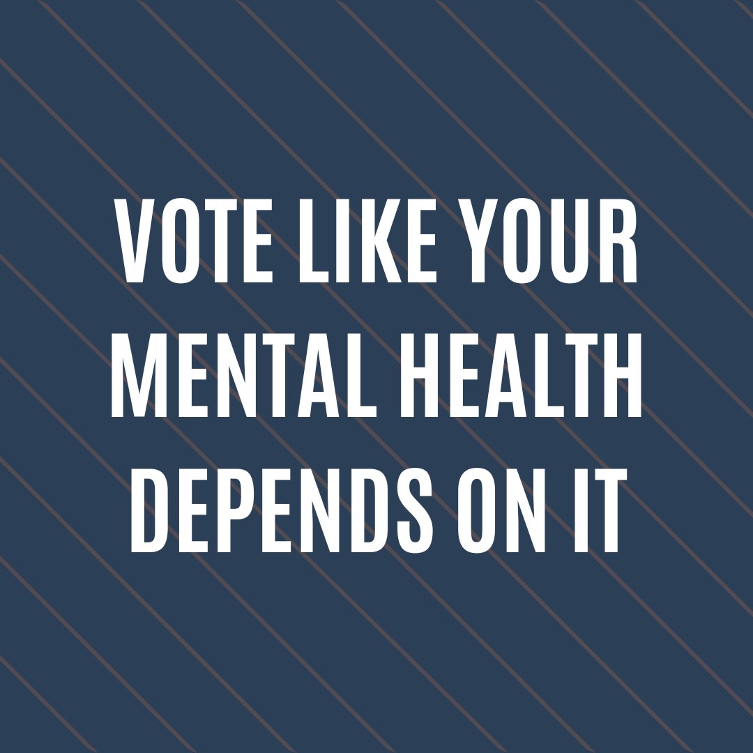 (repost from: @MentalHealthAm )Today is #ElectionDay across the U.S., and everyone’s mental health is on the ballot. 🗳️ We need candidates and elected officials who will work with us to provide real solutions to the mental health crisis in this country. VOTE!