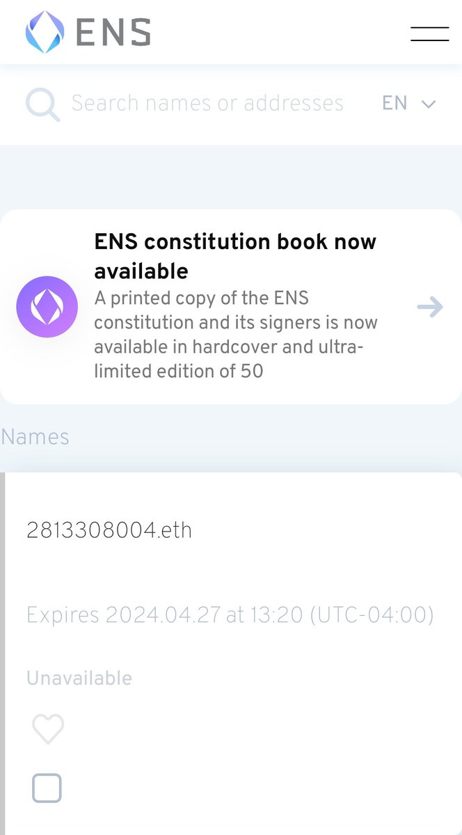My biggest regert was not locking up <a href="/Mr_Mike_Jones/">WHO? MIKE JONES</a> phone number on <a href="/ensdomains/">ens.eth</a>