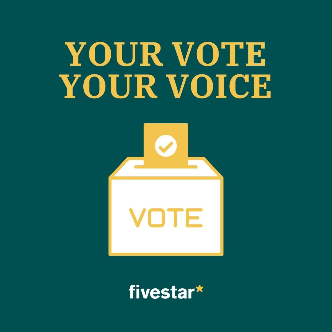 Don’t forget to use your voice today and #vote!