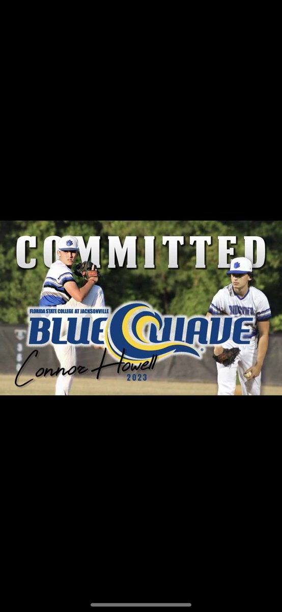 ConnorH_25's tweet photo. I’m blessed to announce that I have committed to Florida State College at Jacksonville! I would like to thank my family, coaches, and friends who have helped me reach this goal. #RollWave🌊 @View_Beisbol @FSCJBaseball @scottybateman28 @jmaul33 https://t.co/Qsb1h9TOlB