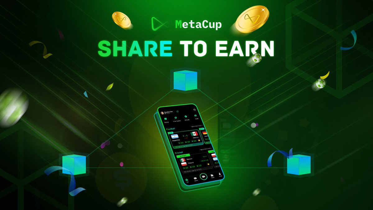 MetaCupOfficial's tweet photo. 📈Share to Earn
♾Share MetaCup with your friends through the promoting link, and every time your friends complete the bet, you will win a corresponding token reward provided by the platform. https://t.co/1JM0ZDqezH