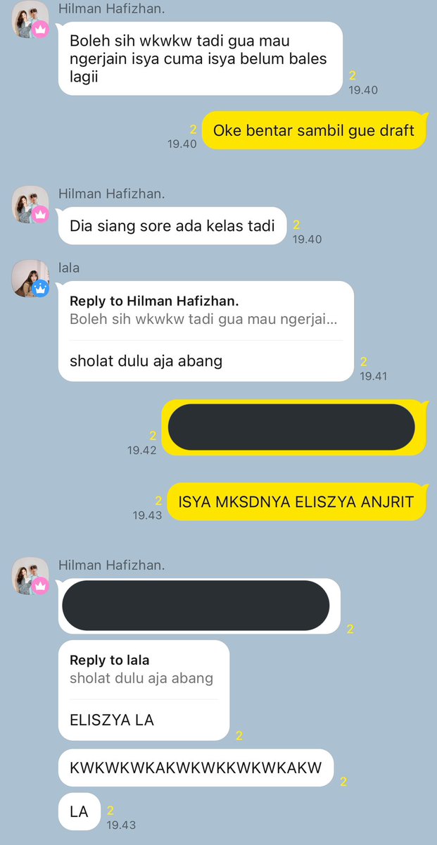 scharevoir's tweet photo. Mau ngerjain Isya = minta tolong Isya uji coba misi, bukan ngerjain di waktu Isya. Emang dari dulu namanya bikin kesalahpahaman ya... https://t.co/qdlXP79FeM