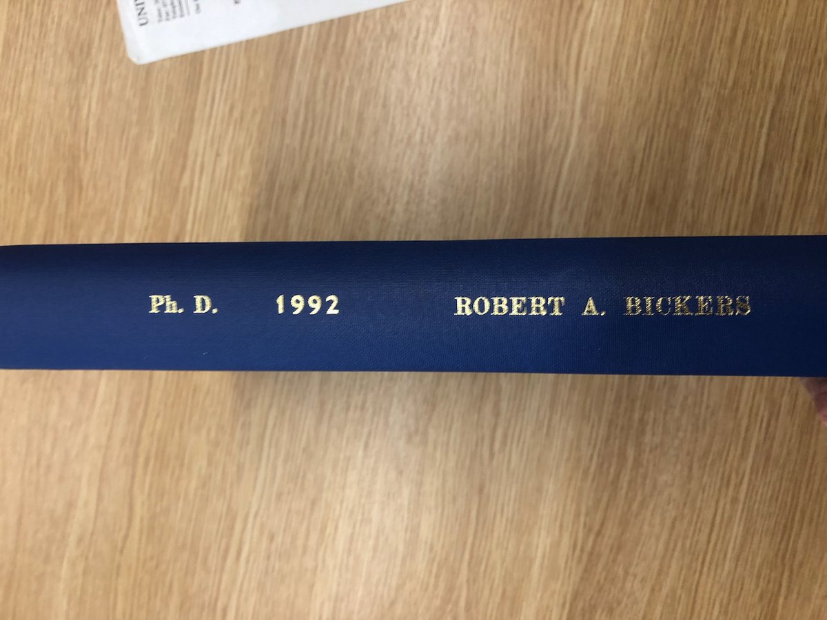 Robert Bickers tweet media