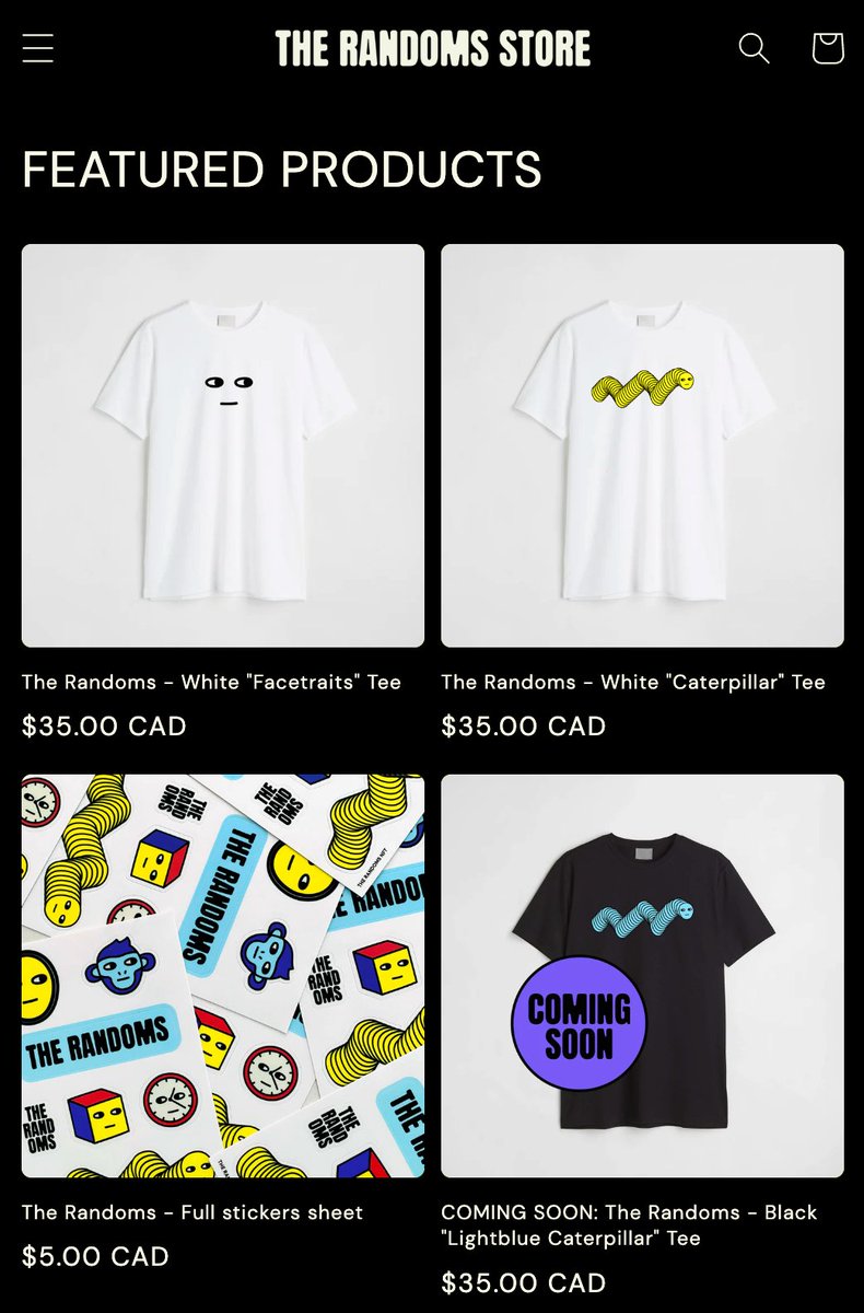 WELCOME TO THE RANDOMS STORE. ✌️🛒
More models available soon #StayRandom

Next stop → Web 3.0 Marketplace