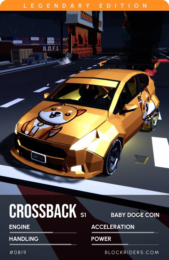 BlockRidersNFT's tweet photo. BEHOLD! The #Doge #BlockRiders #NFT 👀

We thought you might fancy it, @StefanParsons_
 - there’s a chance to #mint it Thursday!🔥

She’s #Legendary &amp; plays hard to get- but that’s how we like it 😍

#P2E #crypto #eth #NFTgaming 
@dogecoin @elonmusk @babydoge @DogeNFTOfficial https://t.co/bg5vZD5jBl