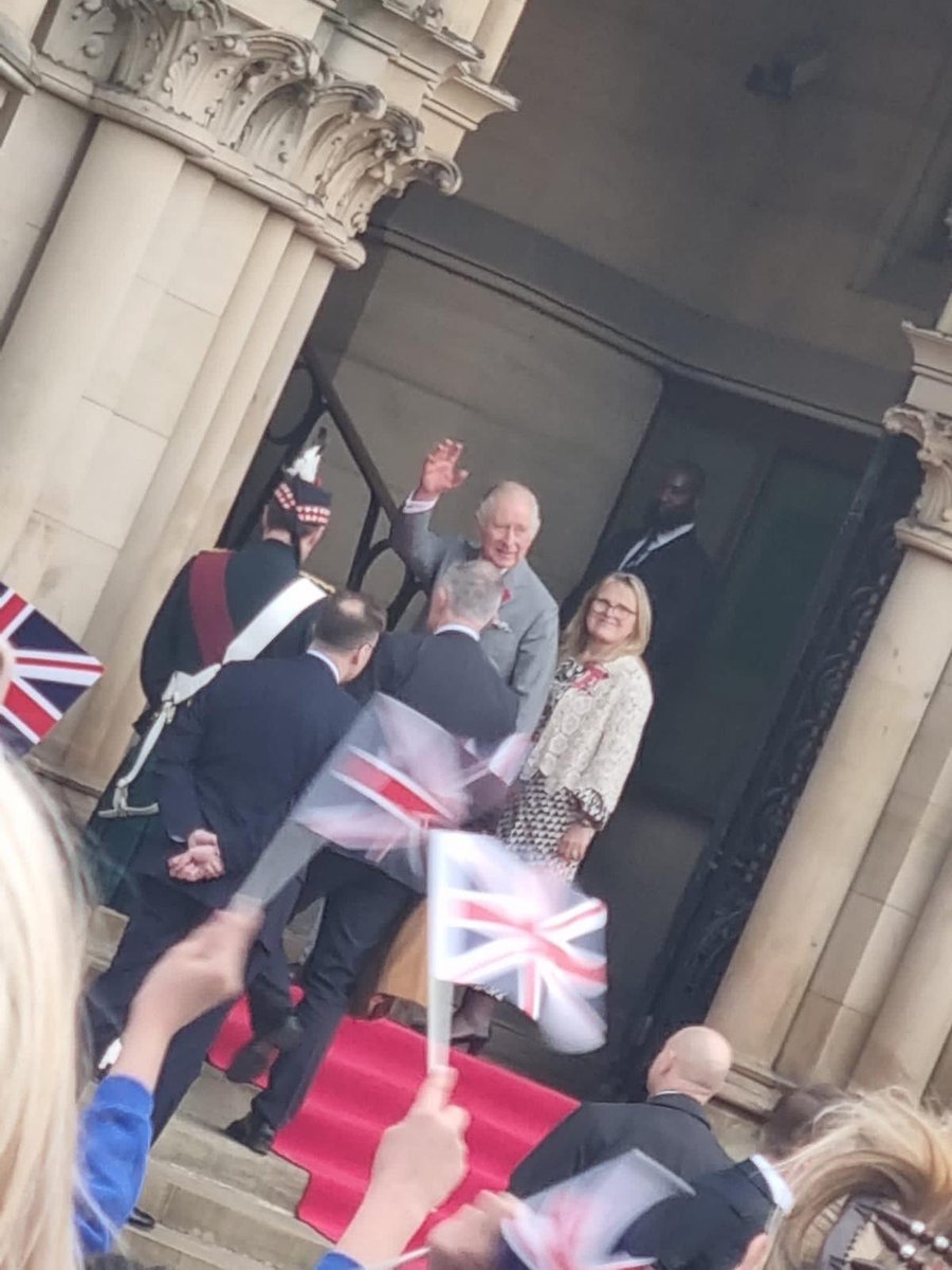 nextsteptrust's tweet image. Just short of a red carpet for our royal visit to see King Charles in Bradford this afternoon 👑