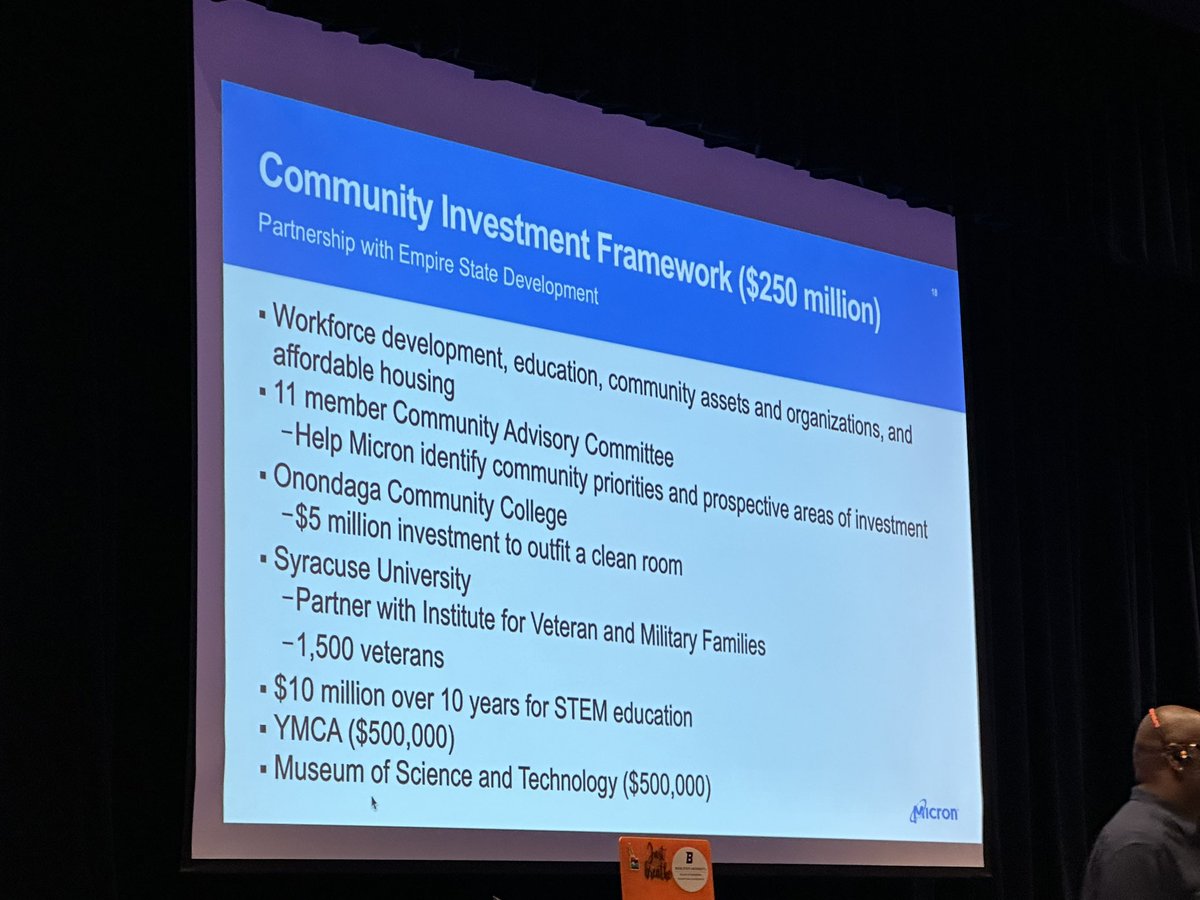 Micron presents at Superintendent’s Day the “Opportunity of a Life Time for Liverpool and CNY”#Buildingthefuturetogether #WarriorsatWork