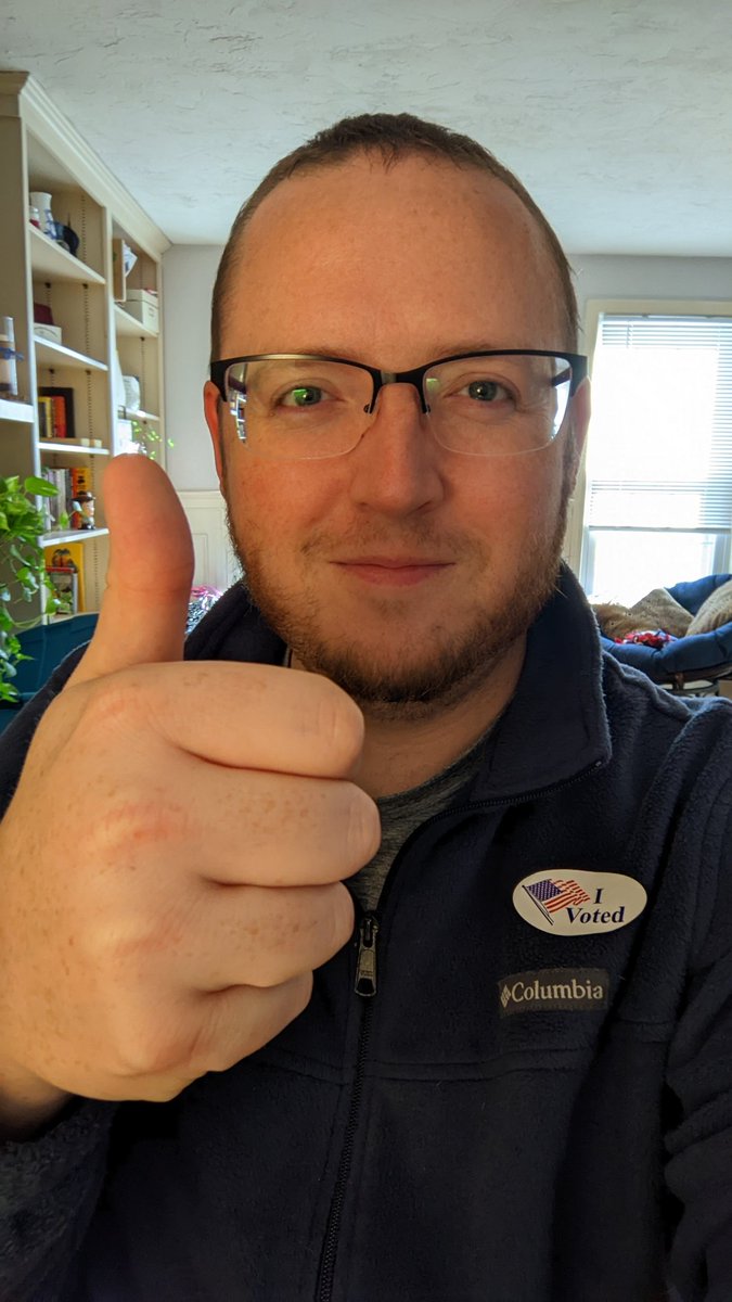 Dusting off this account to tell you to GO VOTE TODAY! It's pretty important.