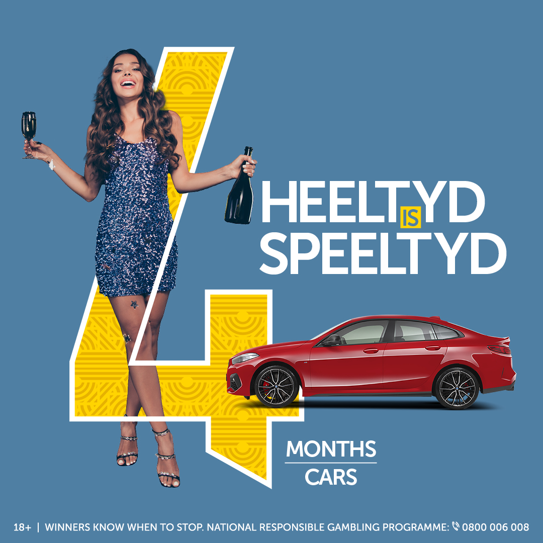 Sheer driving pleasure could be yours! Earn Casino Points by playing slots &amp; tables and push to the top of the leaderboard for a chance to win a BMW 218i Gran Coupe Mzansi Edition or a share of R150 000 in cash! Draw takes place on 30 November at 20h00