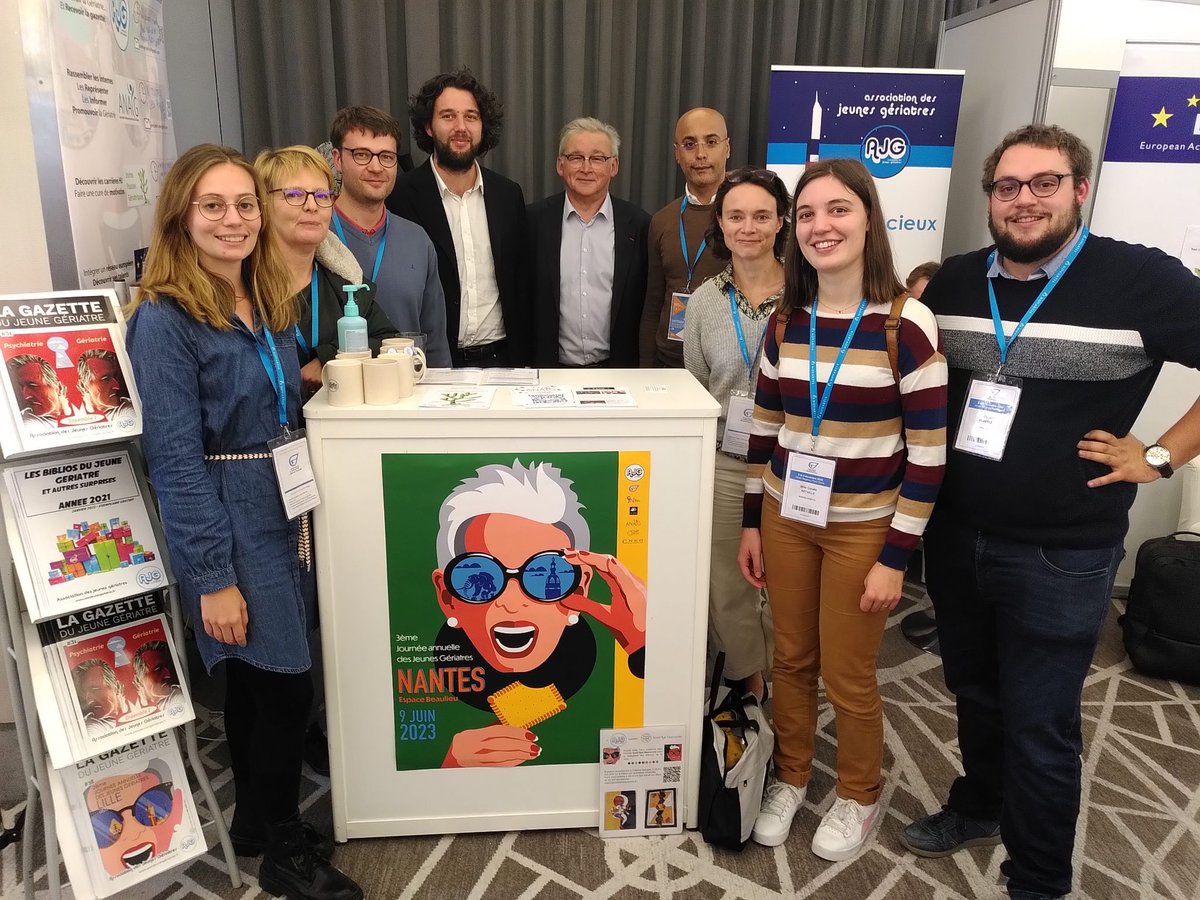 Les gériatres nantais sont présents en force à la #JASFGG2022 et motivés pour accueillir @JeunesGeriatres à #Nantes en juin
