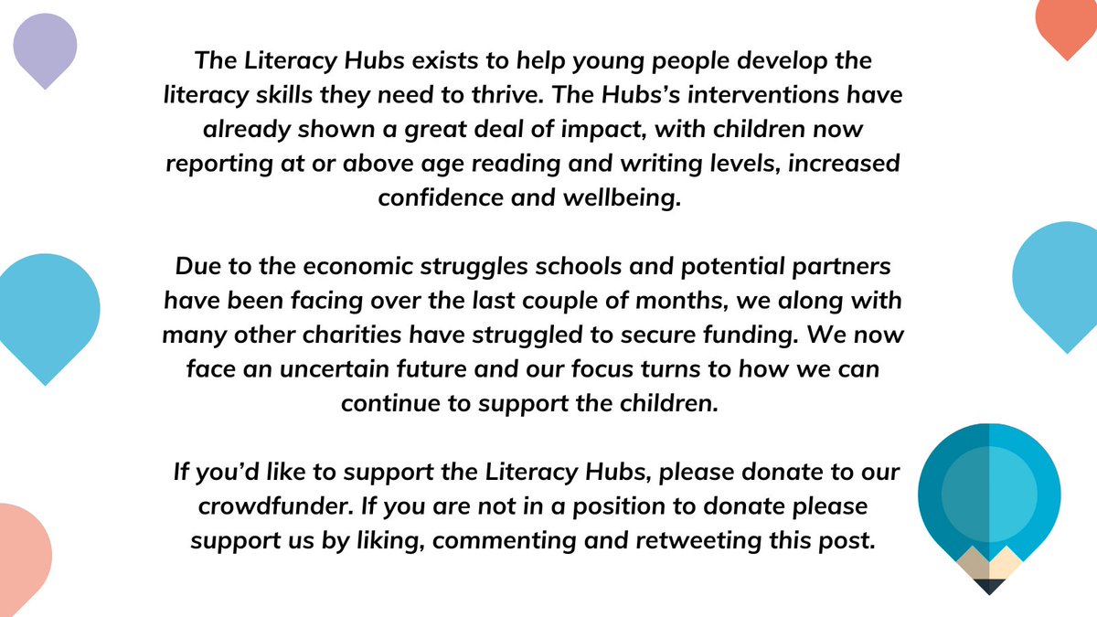 Good literacy skills allow us to unlock our full potential, which is the gift we give to children in our programme. 

Please help us to continue providing this gift by donating, liking and retweeting. 

 crowdfunder.co.uk/p/the-literacy…

#Education #Literacy #Donation #Supportus