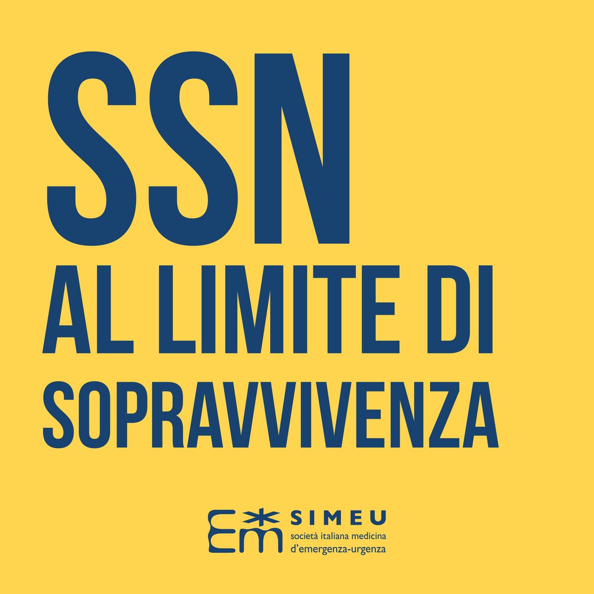 SIMEU_EM's tweet image. 👉 SIMEU a salvaguardia dei PRONTO SOCCORSO, del 118 e di tutto il SSN

🔵 #EMERGENZAeVOLUTA a Roma e in tutta Italia il 17 novembre 22

🔴 SALVARE L’#EMERGENZA #URGENZA SIGNIFICA TUTELARE IL #SSN

👉 Maggiori informazioni sul sito #SIMEU a questo link: bit.ly/3UrsOle