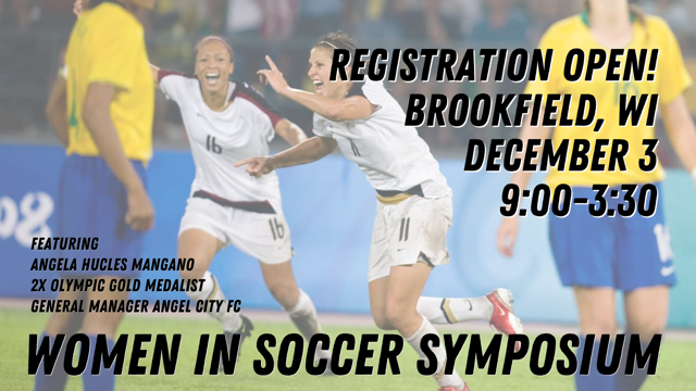 Keeper_Goals's tweet photo. The @WiWomeninSoccer Symposium 2022 is almost here! We are very excited to be attending this year on December 3rd at the Brookfield Conference Center. Make sure to register ASAP so we can see you there!
#womeninsoccer22
#wwsac
#womenssymposium
#stayinthegame https://t.co/JlRB0T3rZV