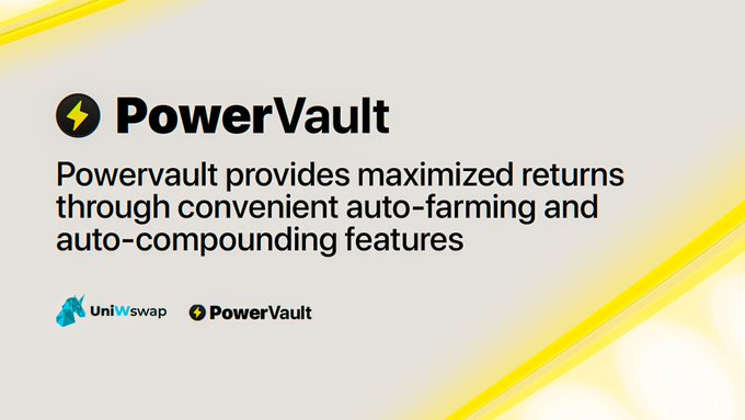 FLS_News_1's tweet photo. ⚡️ @PowerVault_one provides maximized returns through convenient auto-farming and auto-compounding features.
⚡️ #PowerVault is a defi yield farming aggregator and optimizer for the @EthereumPoW (ETHW).
⬇️INFO
https://t.co/IjkpDPOU8h https://t.co/K8osK41OwH