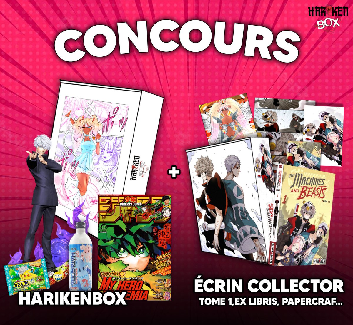 animeofr's tweet photo. 🎁 CONCOURS
Tente de remporter une HarikenBox et un superbe écrin collector ! 

Pour participer :
🔁 RT + like le post
✅ Suivre @harikeneditions et @AnimeoNews
💬 Mentionne 1 ami

TAS 14/11 https://t.co/QkUoTCCBwG