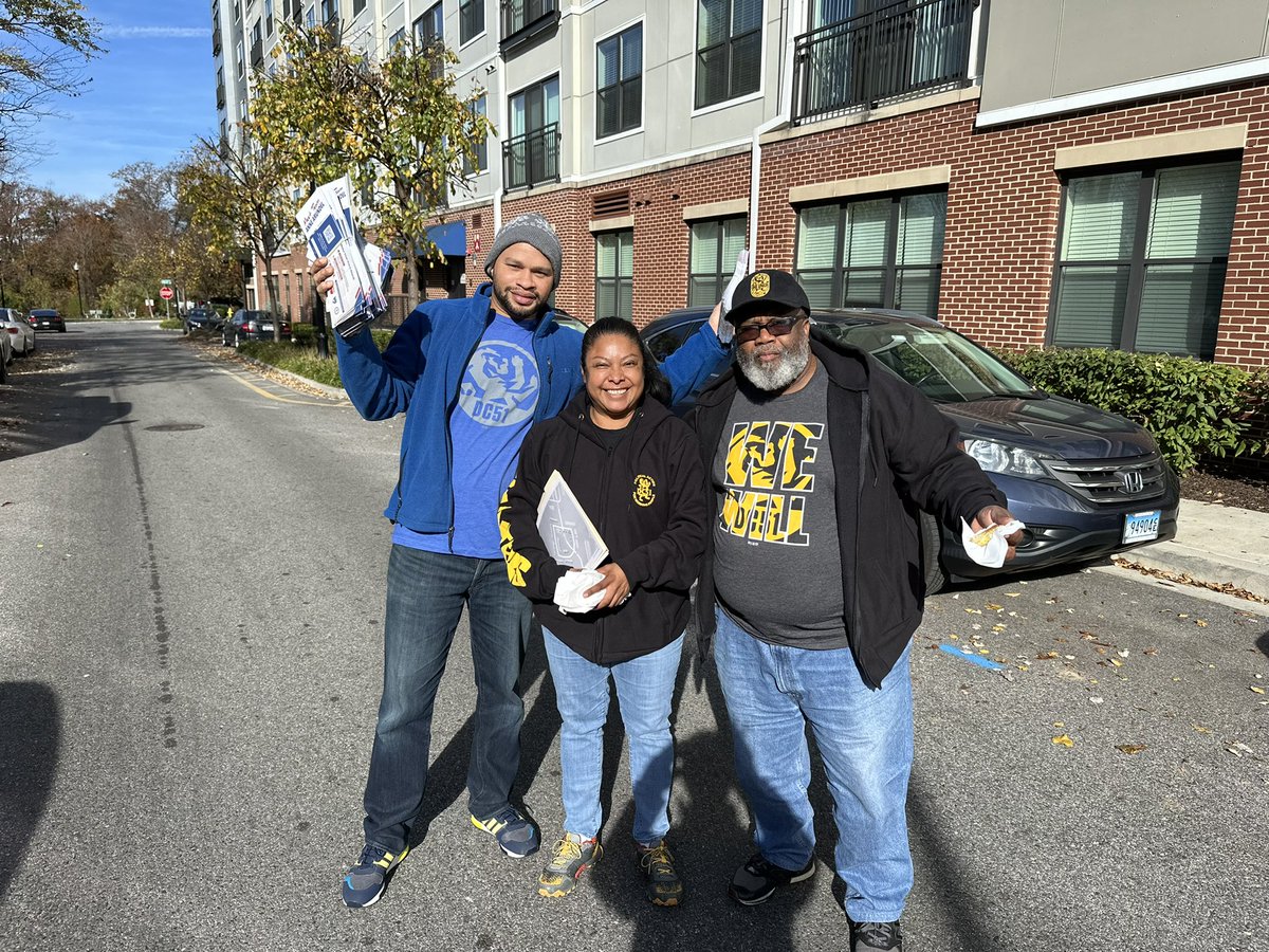 BrittonGreat's tweet photo. We are out here hitting the streets for #Maryland #Democratic Candidates! #leavenovoterbehind @GoIUPAT @iupat_dc51 #weouthere  #2022 https://t.co/vsENzhW3E0