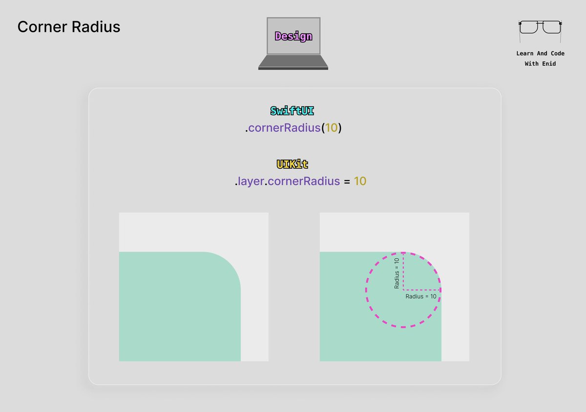 ios_dev_alb's tweet image. This is how corner radius works &quot;behind the scenes&quot; 🙂

Learn iOS development with visual infographics by joining LACWE👇
learnandcodewithenid.gumroad.com/l/learnandcode…

#iosdev