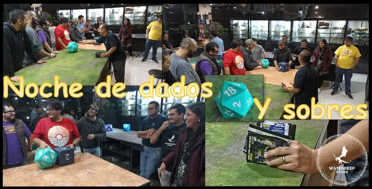 StoreWaterdeep's tweet photo. Gran noche de lunes... minis, convivencia, mucha diversión y juegos! 🎲🎲🎲🧝‍♀️🧙‍♂️💂‍♂️👽🤖🛩🎲🎲🎲
Ven y conócenos, únete a la gran comunidad de Waterdeep Store
#waterdeepstore https://t.co/2o1mhLCGT6