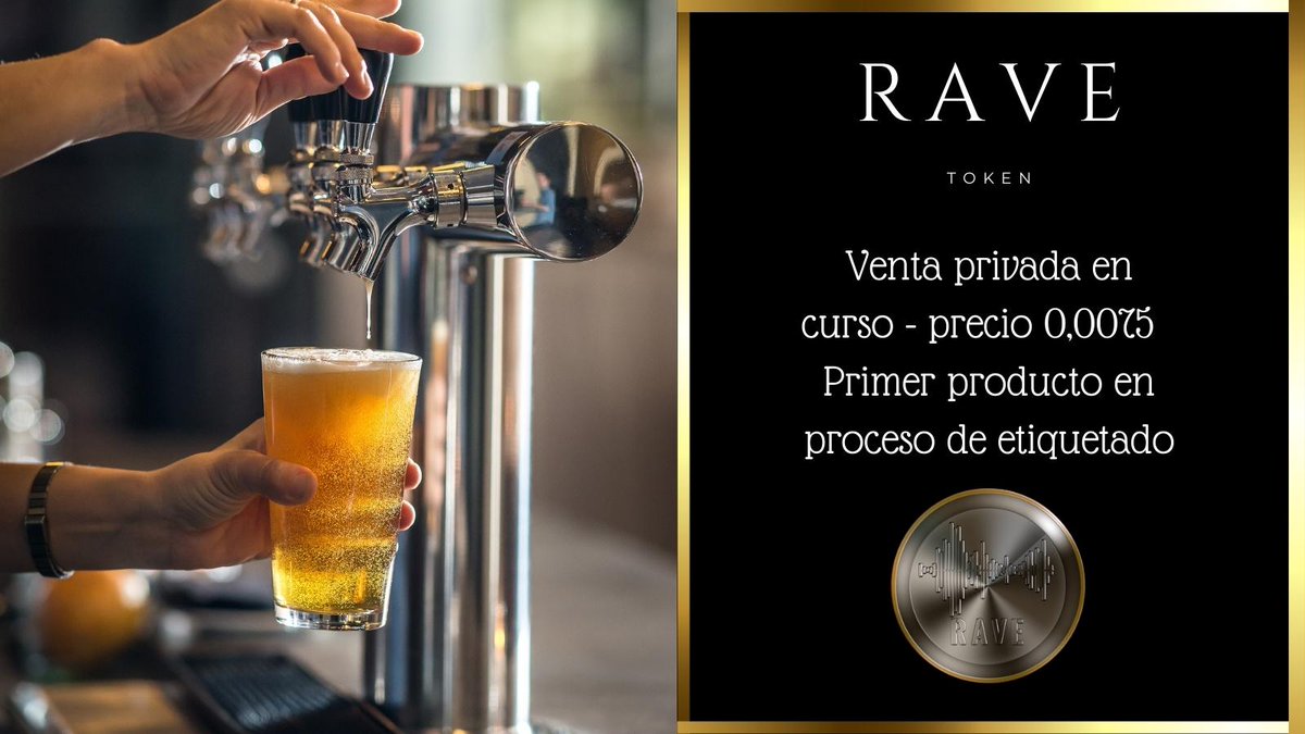#RAVE 
Muy pronto..
No esperes al último momento, estamos a tan solo unos días del lanzamiento del primer producto físico.

Grupo oficial: t.me/RAVEOFICIAL

#PrivateSale #Crypto #altcoin #BSCGEM #BTC #BSCGemAlert #blockchain #beerlovers #BNB