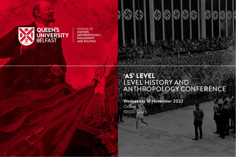 Are you studying AS Level History? 

Check out the event below held online on Wednesday 16th November from 10.00am to 12.45pm.

This free conference will draw on the expertise of History and Anthropology academics and cover some topics relating to AS level units.