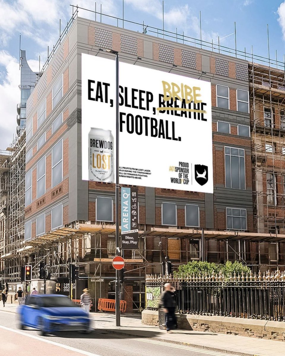 Marvin_Ronsdorf's tweet photo. Drei Dinge braucht man für diese Anti-#WorldCup2022-Kampagne: 
1️⃣ Haltung
2️⃣ Mut
3️⃣ Eine gute Rechtsabteilung

Well done, @BrewDog! 👏👏👏 https://t.co/8IkwRe687l
