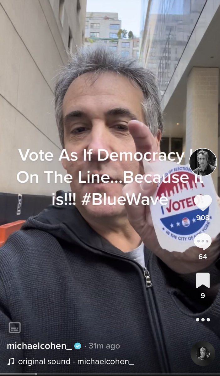 Democracy is on the line. Vote Blue! #BlueWave