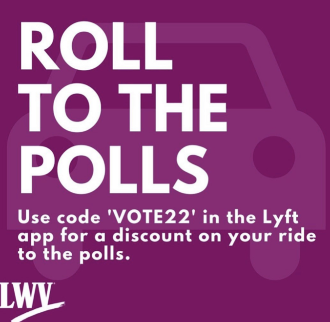 LWVDC's tweet photo. Scooter, bike or car ride discount on LYFT available to DC Voters! The code is VOTE22.
You can REGISTER and @VOTE in-person at any DC Vote Center, anywhere in the District, no matter your home address. 
https://t.co/fnYR2reBI0.
Need candidate info? https://t.co/3K074ZxEHE https://t.co/ronir3uffe
