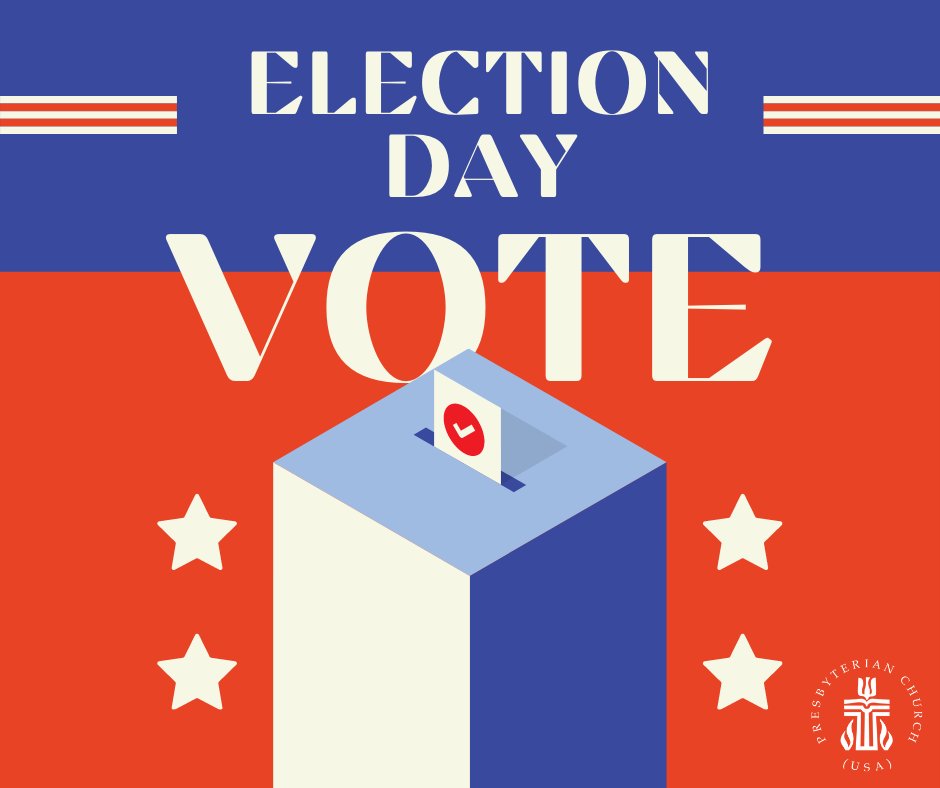As Presbyterians, our church has long been committed to active civic engagement, responsible citizenship, and prophetic witness. Disciples of Jesus Christ are to pursue “social righteousness.” Further reading can be found here: hubs.ly/Q01rfjl70 #PCUSA #ElectionDay