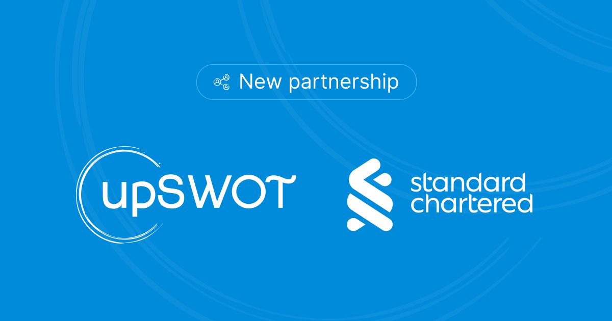#upswotpartnerships

#upSWOT and <a href="/StanChart/">Standard Chartered</a> have launched a business analytics solution in Singapore that will offer SME clients insights and forecasting capabilities on a single digital platform.

Read more bit.ly/3DRFXN4